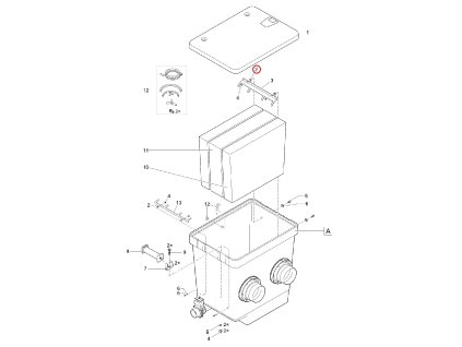 Náhradní matice s pojistkou V2A DIN 985 M6 OASE