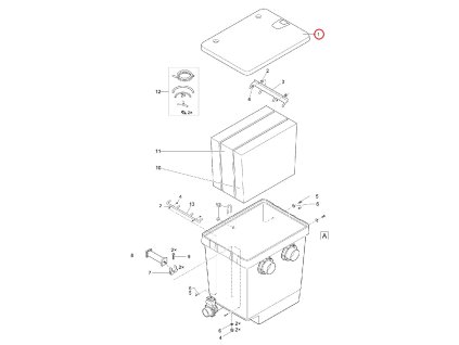 Náhradní víko kontejneru ASM M / L OASE