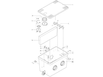 Náhradní oválný šroub Torx V2A ISO14583 M6x25 OASE