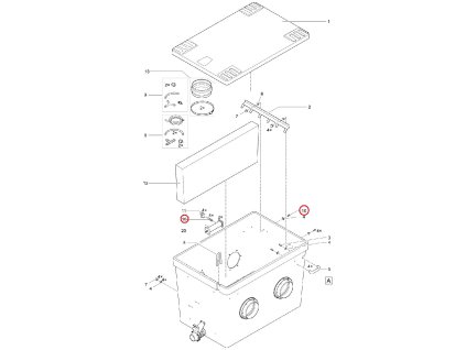 Náhradní šroub Torx V2A ISO14583 M6x20 Gleitmo615 OASE