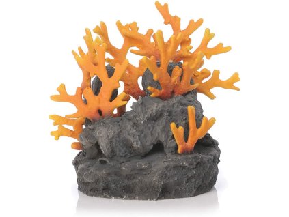 biOrb Lava rock with fire coral ornament
