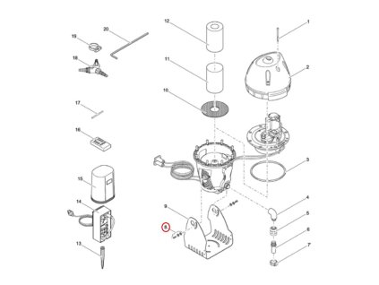 Náhradní montážní sada základny OASE JumpingJet