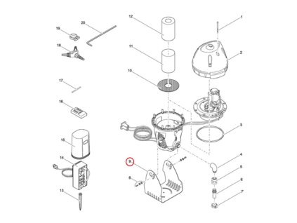 Náhradní základna zařízení OASE JumpingJet