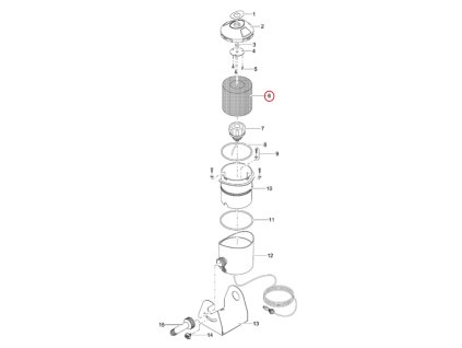 Náhradní pěna OASE Water Jet Lightning D105 x 50