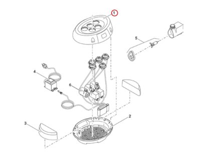 Náhradní pouzdro OASE Water Starlet vč. nálepky