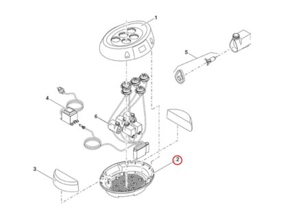 Náhradní spodní část pouzdra OASE Water Starlet