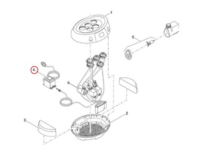Náhradní transformátor DE-45-12W s 1 výstupem OASE