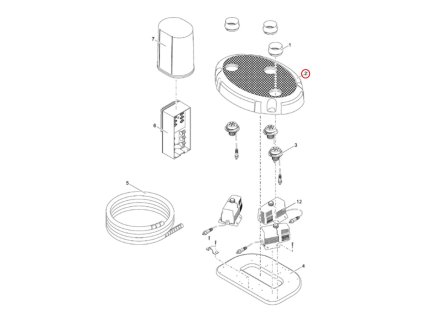 Náhradní aSM horní kryt OASE Water Trio
