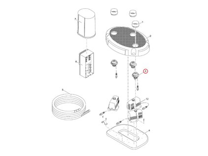 Náhradní aSM LED tryska OASE Water Trio / Quintet teplé