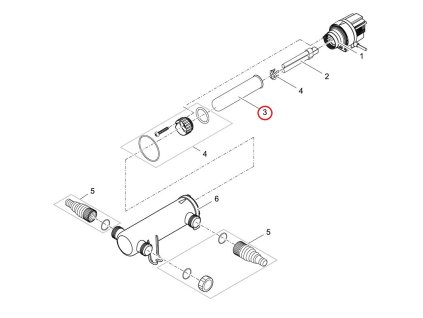 Náhradní křemíkové sklo D33 x 200 s okrajem OASE