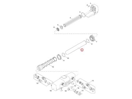 Náhradní křemenné sklo D89,8 x 618,8 s okrajem OASE