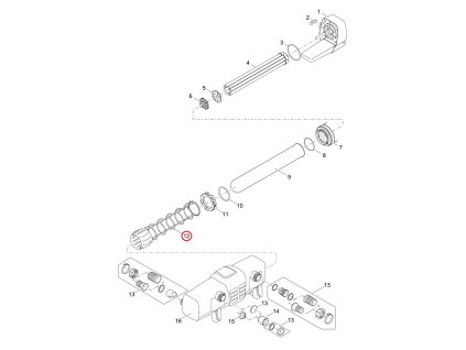Náhradní čistící oběžné kolo OASE Bitron Eco 120/180/240W