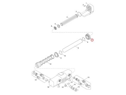 Náhradní víko oběžného kola ASM OASE Bitron Eco 120/180/240W