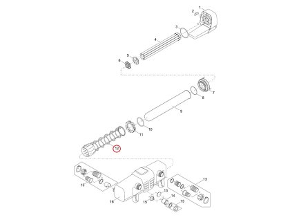 Náhradní čistící oběžné kolo OASE Bitron Eco 120/180/240W