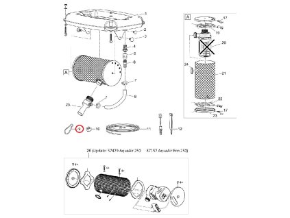 Náhradní karabina z nerezové oceli 60 x 6 OASE