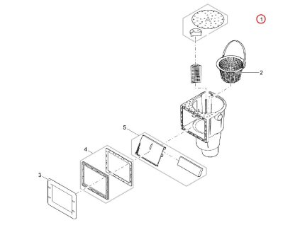 Náhradní sada vík OASE ProfiSkim Wall