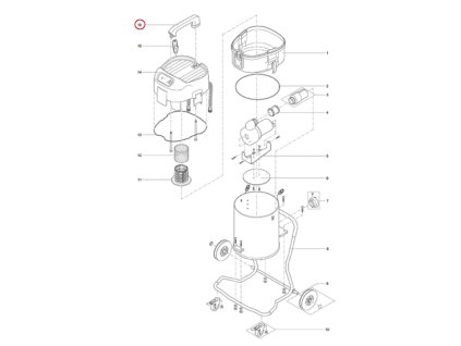 Náhradní rukojeť pro horní kryt OASE