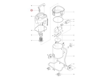 Náhradní držák kabelu 145 x 57 x 45 OASE