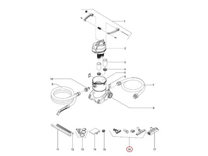 Náhradní sada trysek OASE PondoVac 4