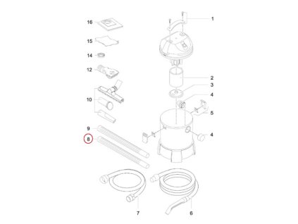 Náhradní sací trubka OASE PondoVac černá
