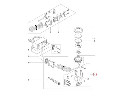 Náhradní sada držáků OASE LunAqua Power LED W