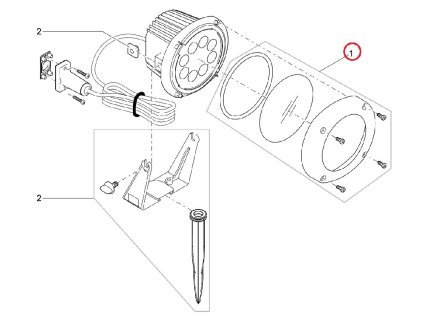 Náhradní vrch/sklo OASE LunAqua Power LED XL