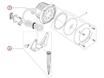 Sada náhradních upevnění OASE LunAqua