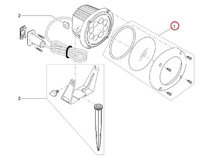 Náhradní vrch/sklo OASE LunAqua Power LED XL