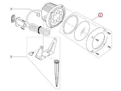 Náhradní vrch/sklo OASE LunAqua Power LED XL