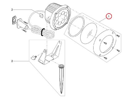 Náhradní vrch/sklo OASE LunAqua Power LED XL