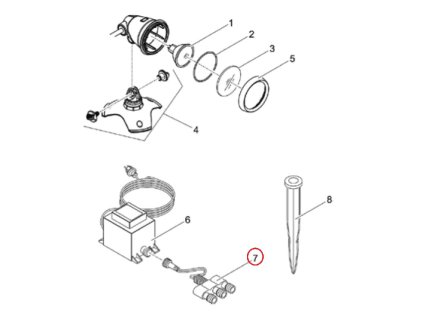 Náhradní adaptér samec H05RN-F2x0,75/samice 3x2,35 OASE