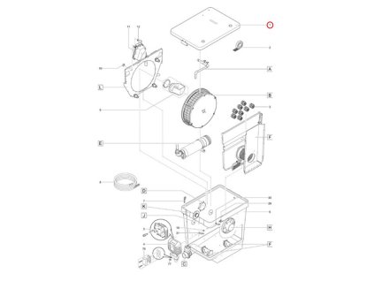 Náhradní víko kompletní bubnového filtru OASE