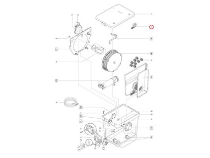 Náhradní těsnění víka bubnového filtru OASE
