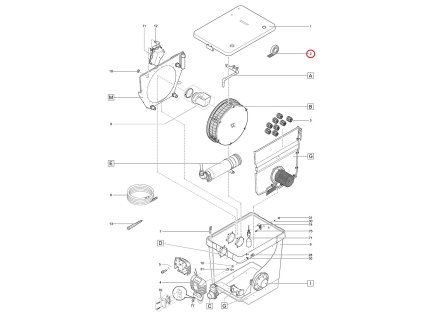 Náhradní těsnění víka bubnového filtru OASE