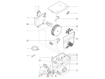 Náhradní kryt matice M6 OASE