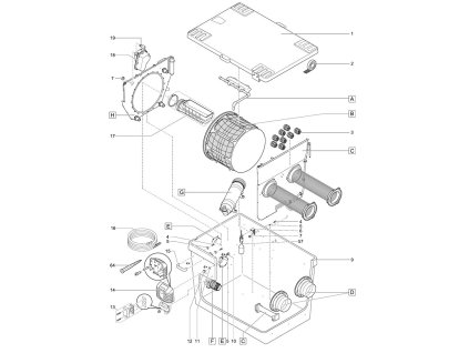 Náhradní sada šroubů pro odtok DN75 Premium OASE