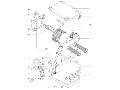 Náhradní úchyt popruhu PA černý OASE