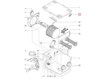Náhradní pěnová gumová páska bubnového filtru 2018 OASE