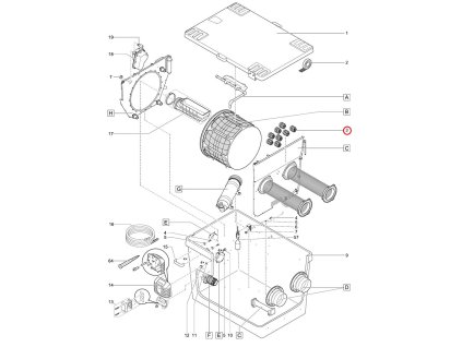 Náhradní doplňkový balíček Hel-X 13 mm 20 l OASE