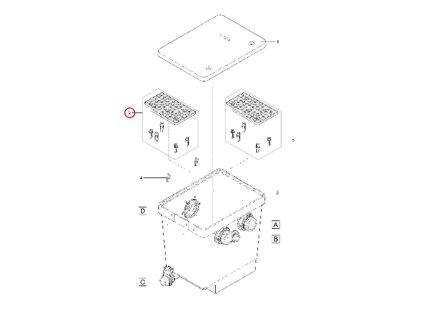 Náhradní základna síta včetně nohy OASE ProfiClear