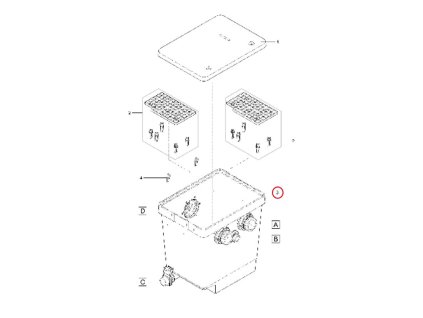 Náhradní kontejner ProfiCl. Compact čerpadlová komora OASE