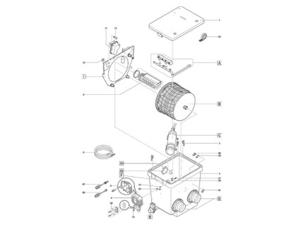 Náhradní kryt čistící trubky PCP DF-L 2017 OASE