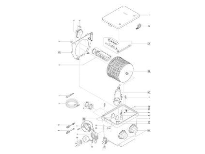 Náhradní výstup 150/1 OASE ProfiClear M 2 - M 5