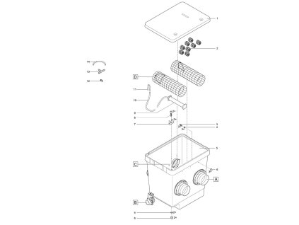 Náhradní děrovaná deska pro výstup OASE