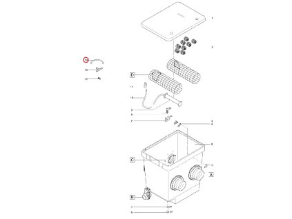 Náhradní pVC vzduchová hadice transp. DI 9 mm x 0,10 m OASE