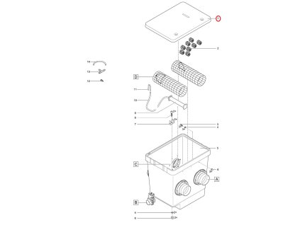 Náhradní víko kontejneru ASM M / L OASE