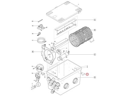 Náhradní úchyt popruhu PA černý OASE