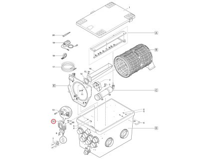 Náhradní regulátor bubnového filtru XL OASE