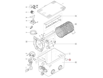 Náhradní úchyt popruhu PA černý OASE