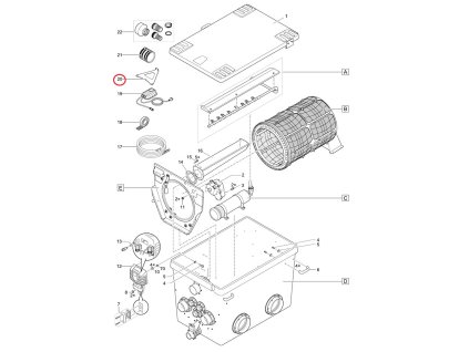 Náhradní trojúhelníková konzola OASE Bitron Premium
